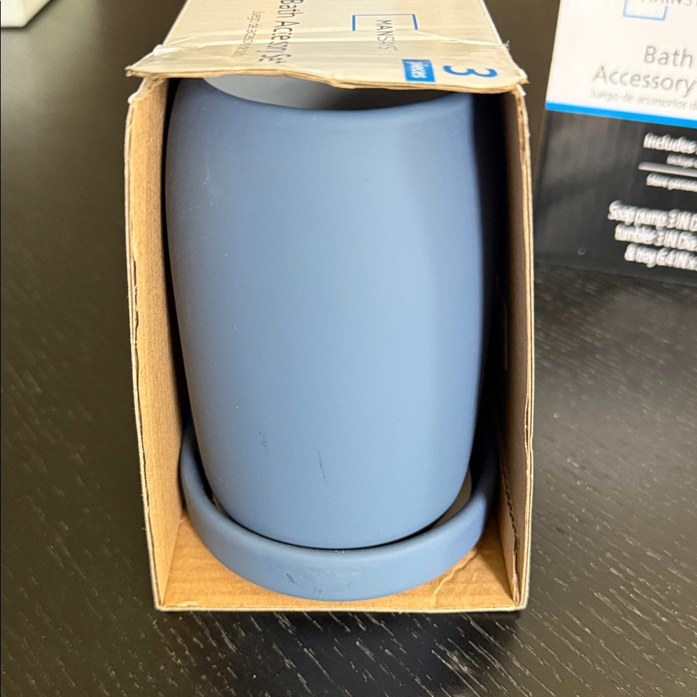 Mainstays Bath Accessory Set - Blue - Picture 8 of 8